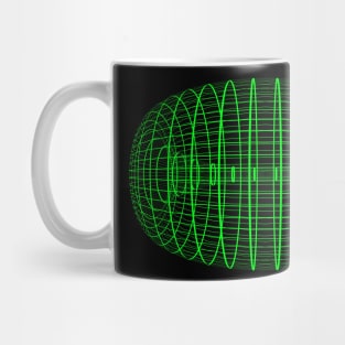 Green Wireframe Ellipse Mug